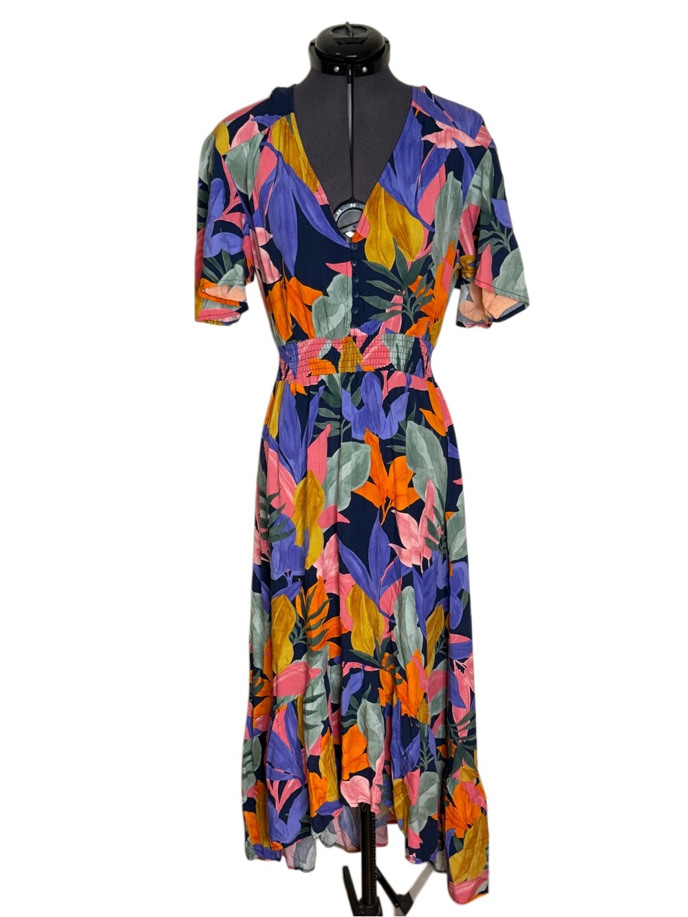 Anthropologie Abel The Label Floral Multicolored Midi Dress